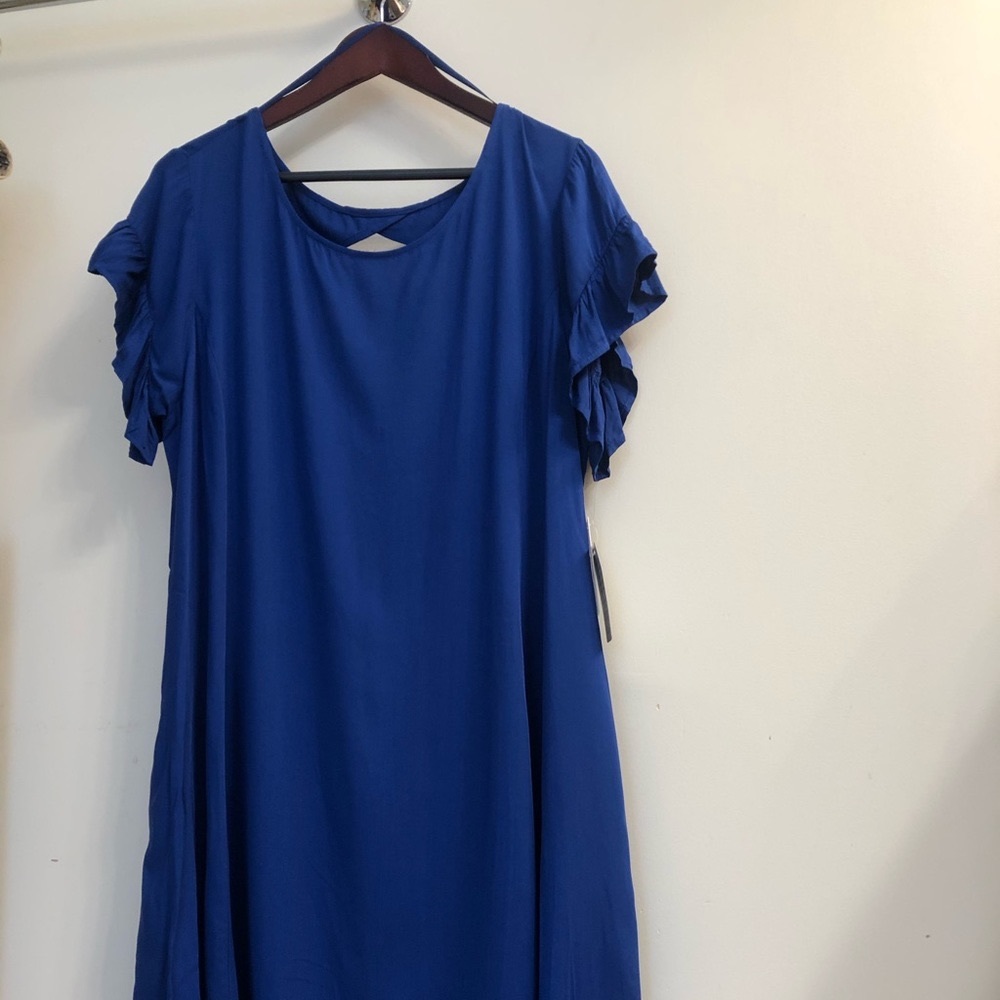 Cute Petite TASH+SOPHIE Ruffle Sleeve Casual Dress